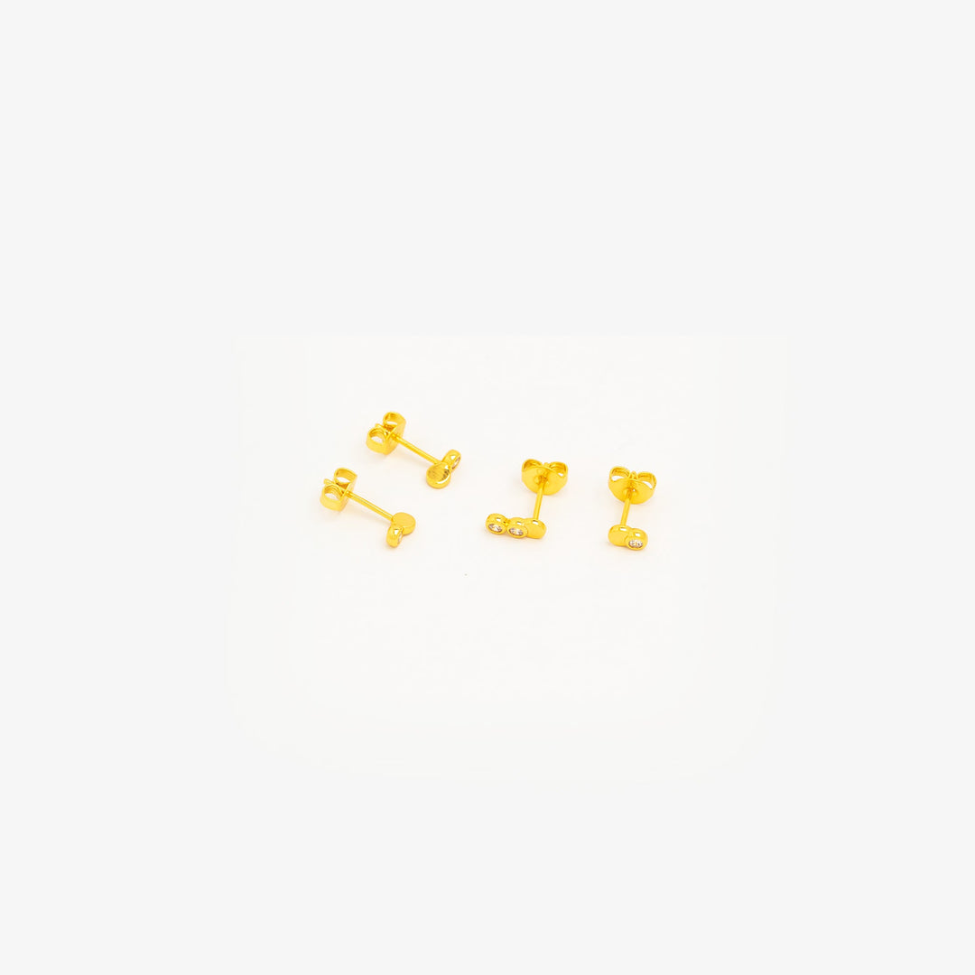 Crescent Glow Ohrring-Set
