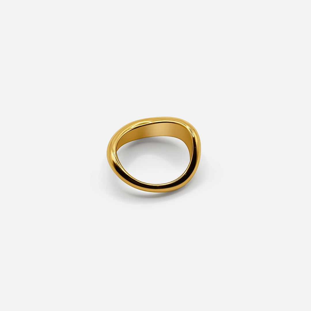 GEKRÜMMTER RING - GOLD