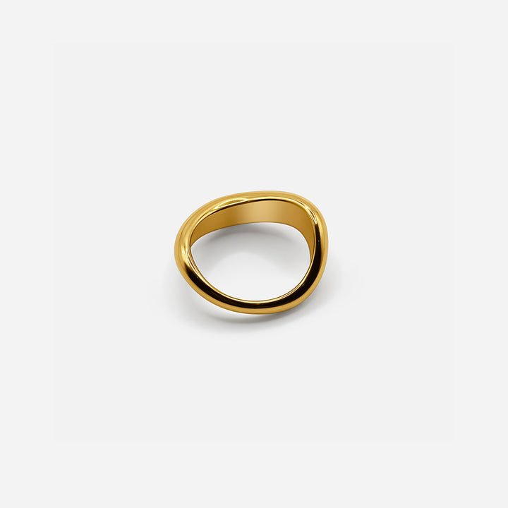 GEKRÜMMTER RING - GOLD