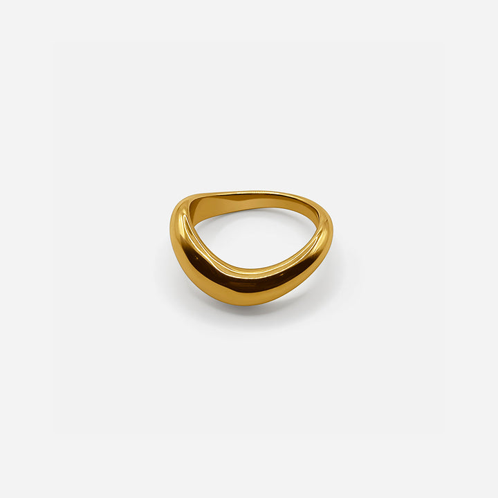 GEKRÜMMTER RING - GOLD