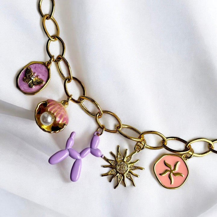 Lila Halskette (Handgefertigt & Limitierte Auflage)