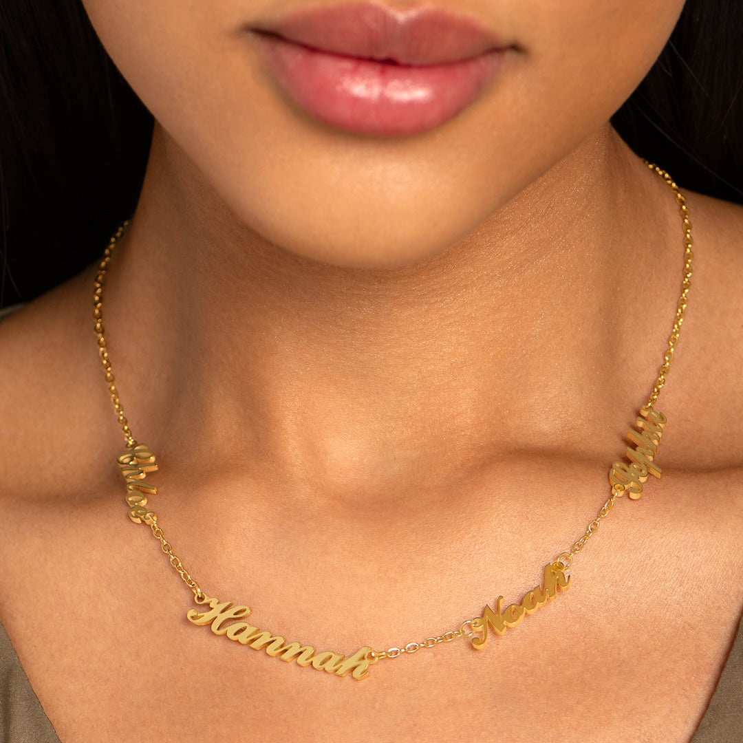 Mehrfach-Namen-Halskette