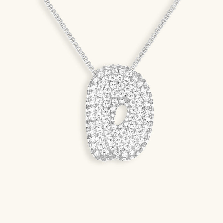 Zara Initial Diamant Halskette