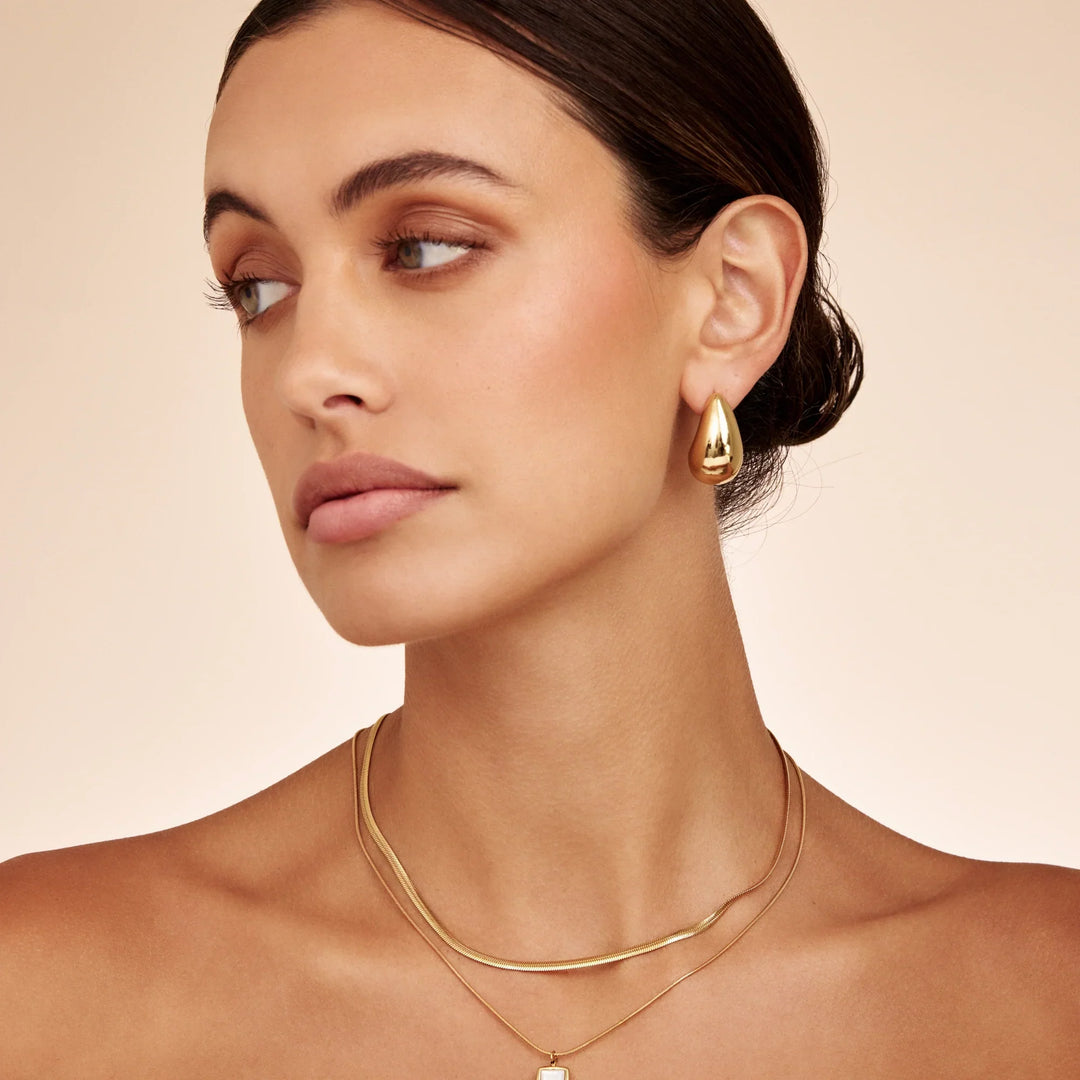 Chunky Tropfenohrringe