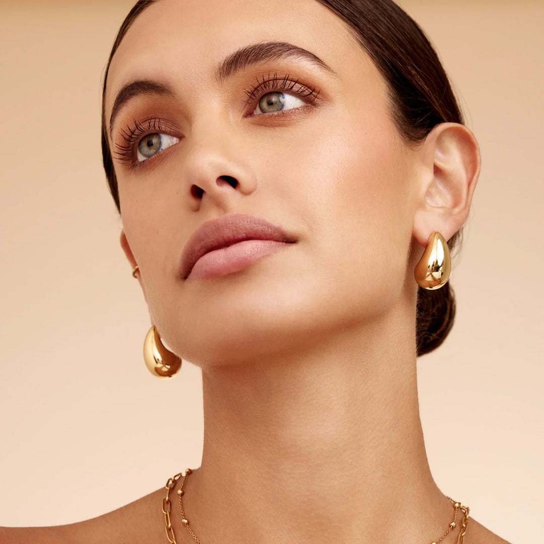 Chunky Tropfenohrringe