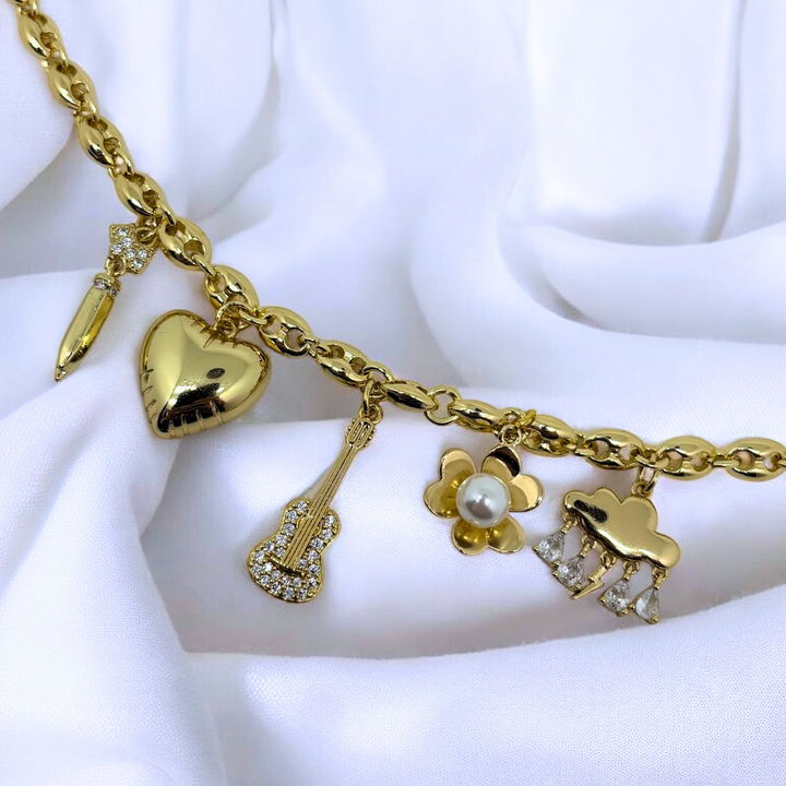 Melodie Herz Halskette (Handgefertigt & Limitierte Auflage)