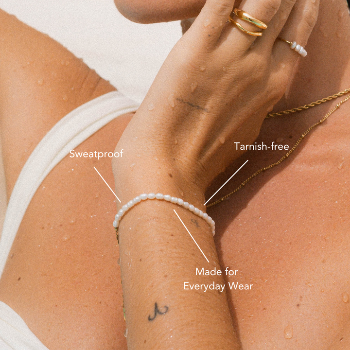 Süßwasserperlenarmband