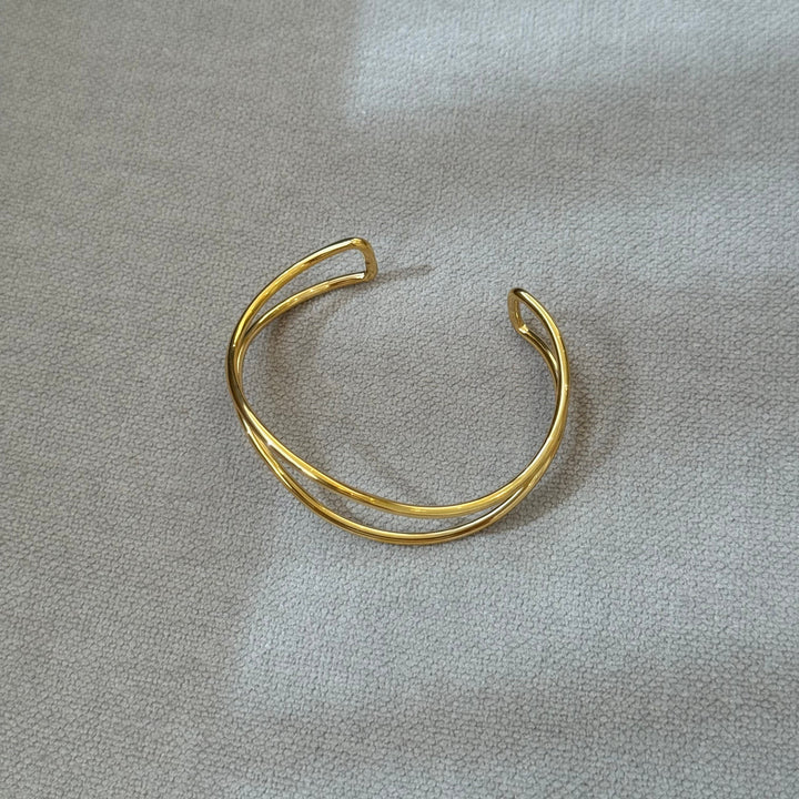 18K GOLD VERSTELLBARES WELLENARMBAND