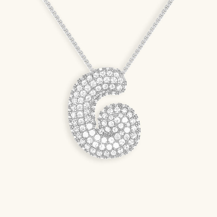 Zara Initial Diamant Halskette
