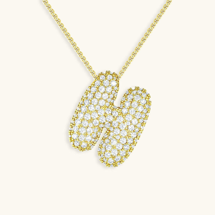 Zara Initial Diamant Halskette