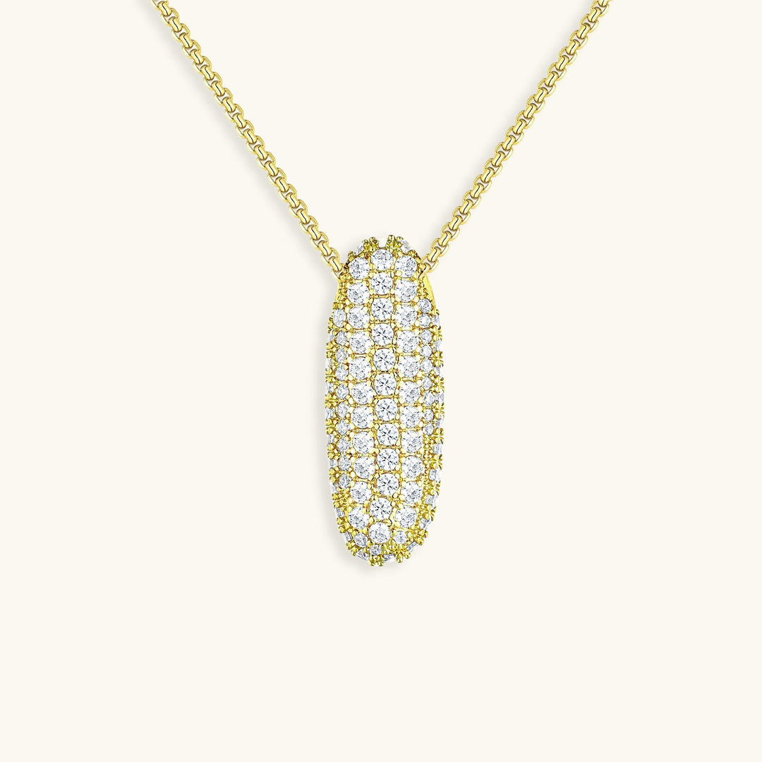 Zara Initial Diamant Halskette