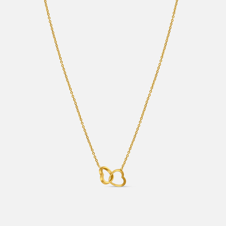 Interlock Herz Anhänger - Gold