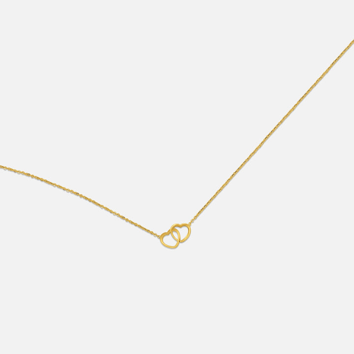 Interlock Herz Anhänger - Gold