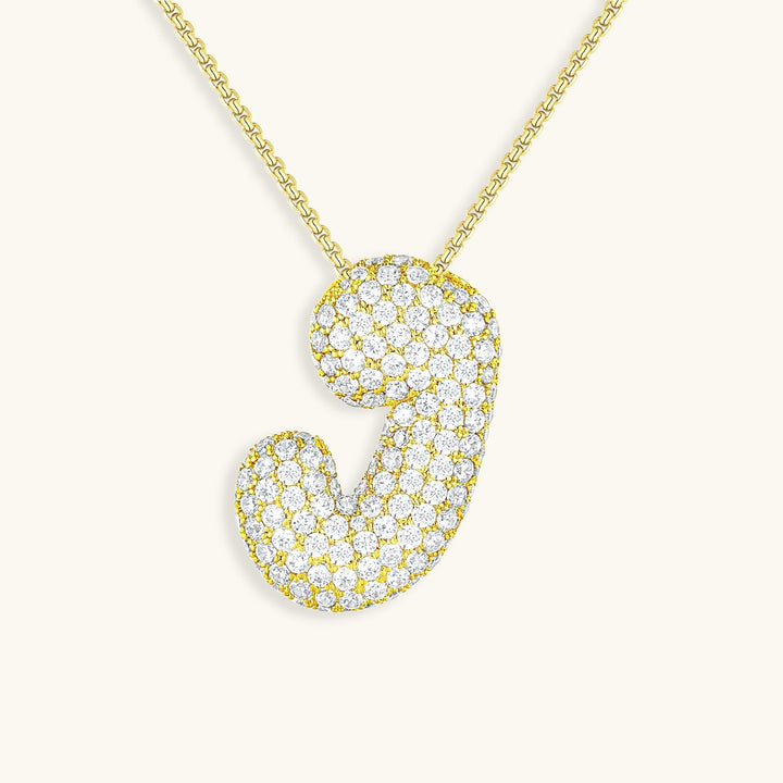 Zara Initial Diamant Halskette