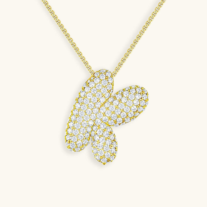 Zara Initial Diamant Halskette