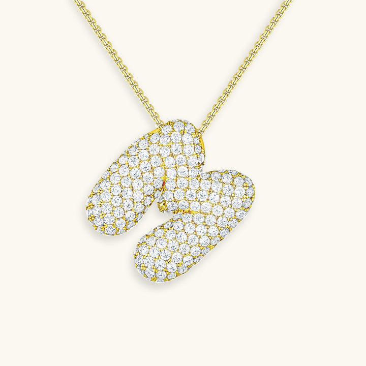 Zara Initial Diamant Halskette