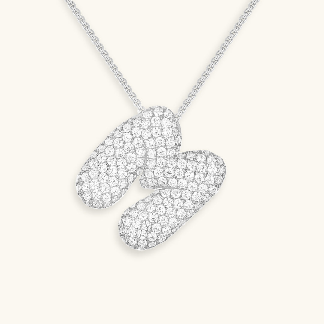 Zara Initial Diamant Halskette