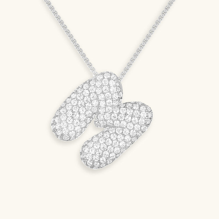 Zara Initial Diamant Halskette
