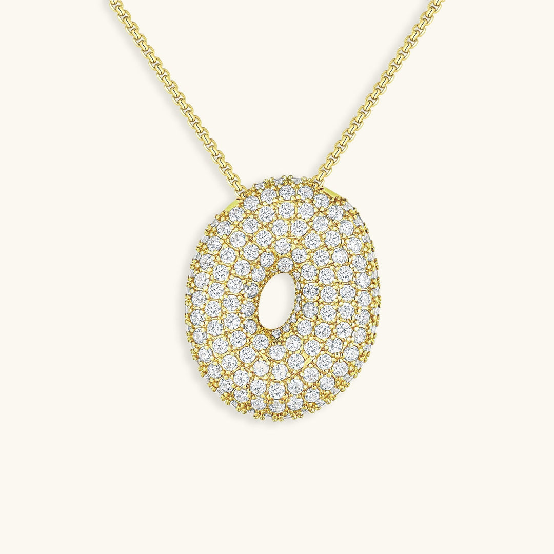 Zara Initial Diamant Halskette