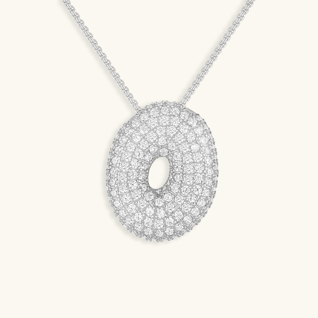Zara Initial Diamant Halskette