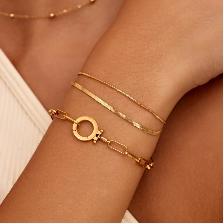 Essentielle Büroklammer-Kettenarmband