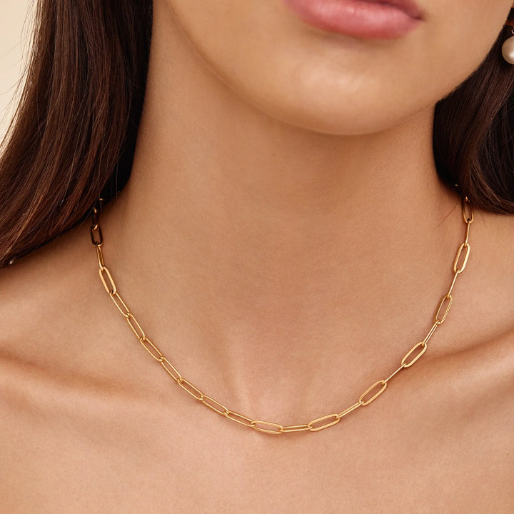 Paperclip-Kettenhalskette