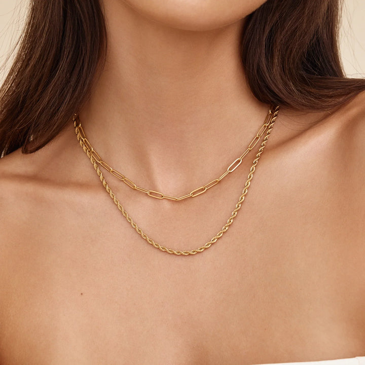 Paperclip-Kettenhalskette