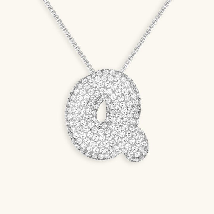 Zara Initial Diamant Halskette