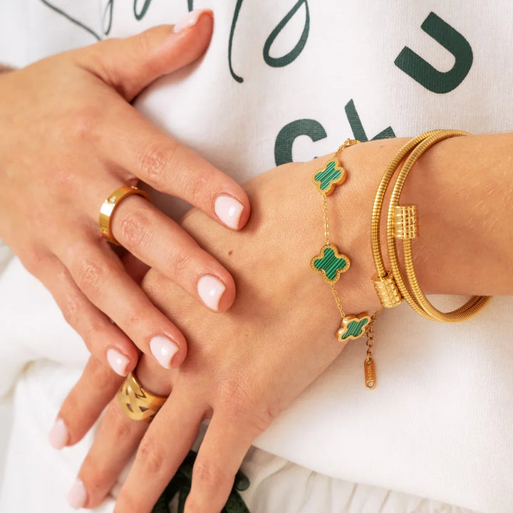 TWISTER ARMBAND - GOLD