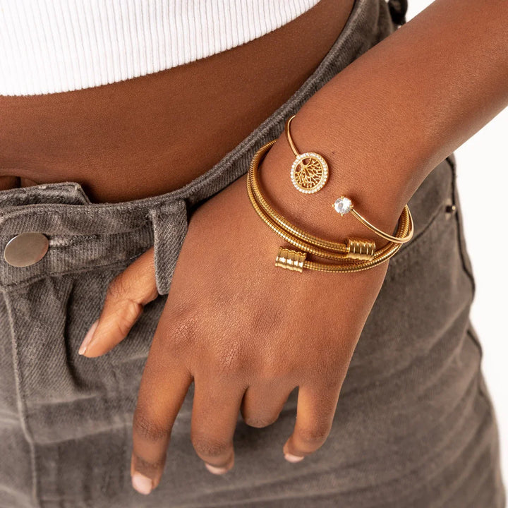 TWISTER ARMBAND - GOLD