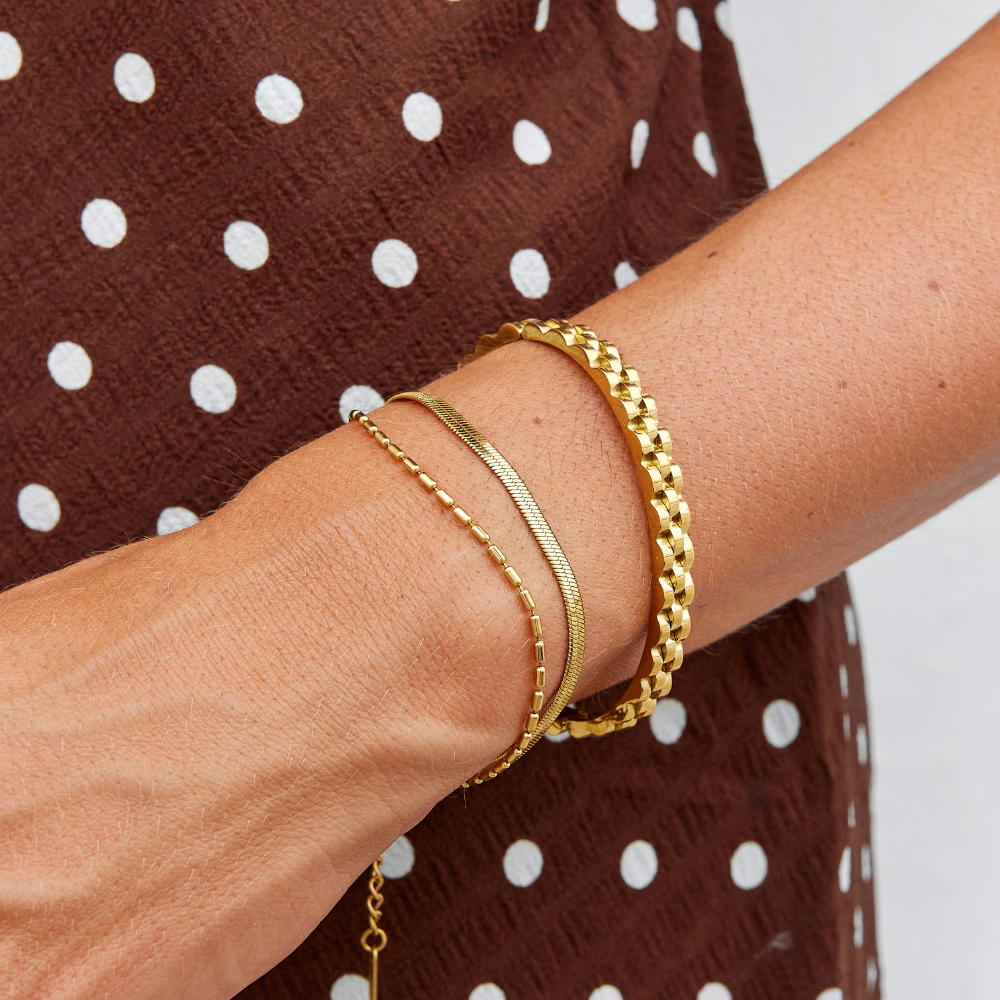 Renee Chunky Gold Armband