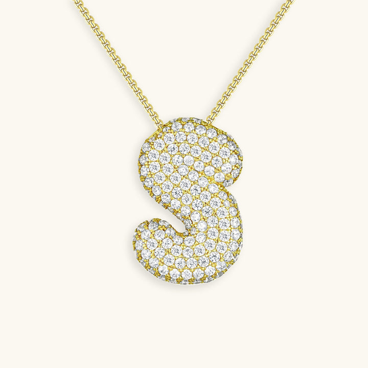 Zara Initial Diamant Halskette