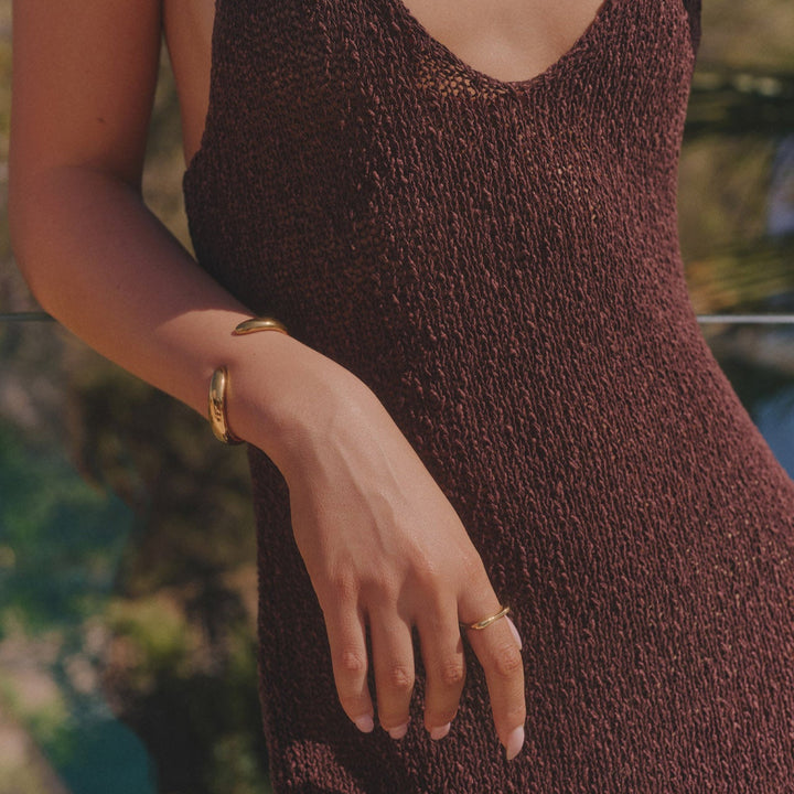 KONTUR ARMREIF - GOLD