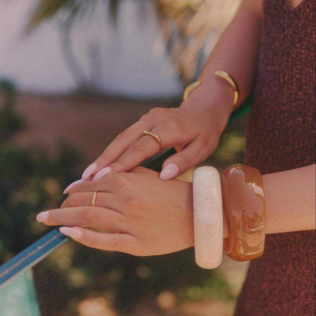 KONTUR ARMREIF - GOLD