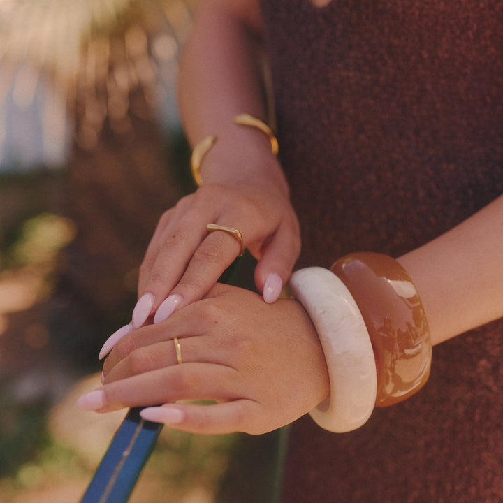 KONTUR ARMREIF - GOLD