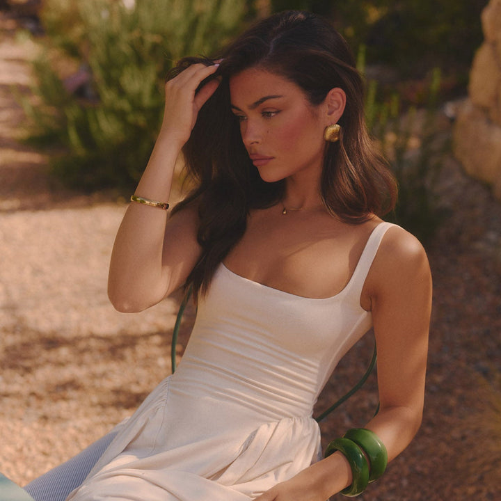 GROSSES STAPELBARES ARMBAND - GOLD