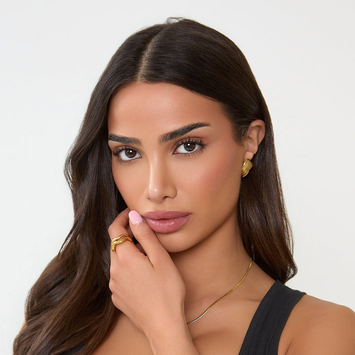 TWIST-OHRRINGE - GOLD