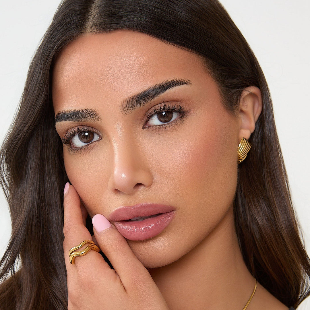 TWIST-OHRRINGE - GOLD