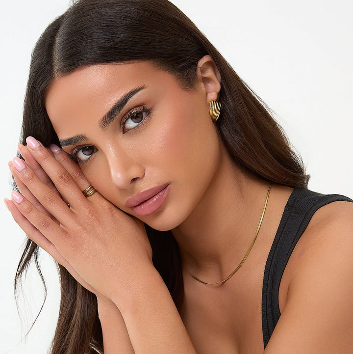 TWIST-OHRRINGE - GOLD