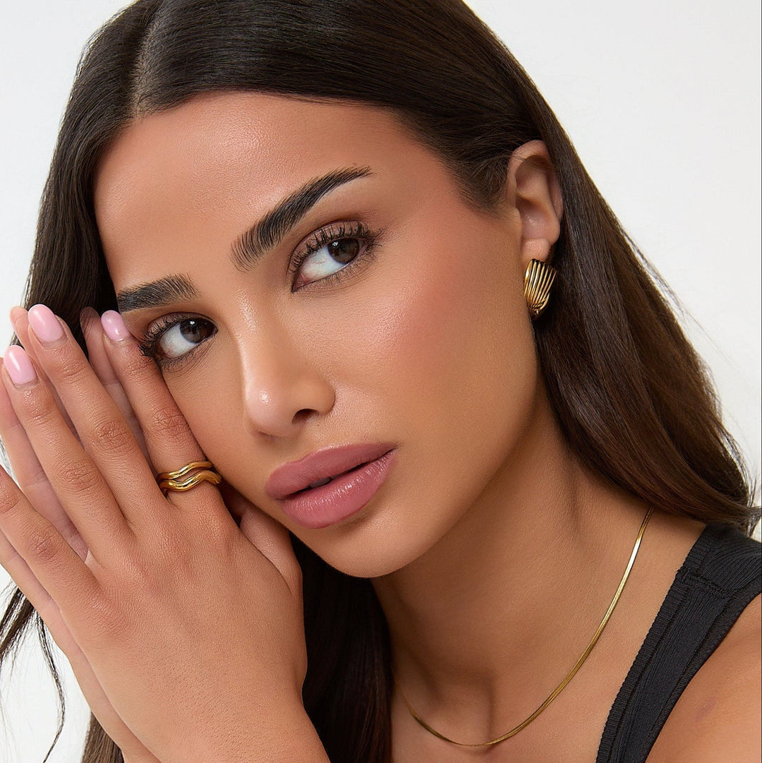 TWIST-OHRRINGE - GOLD