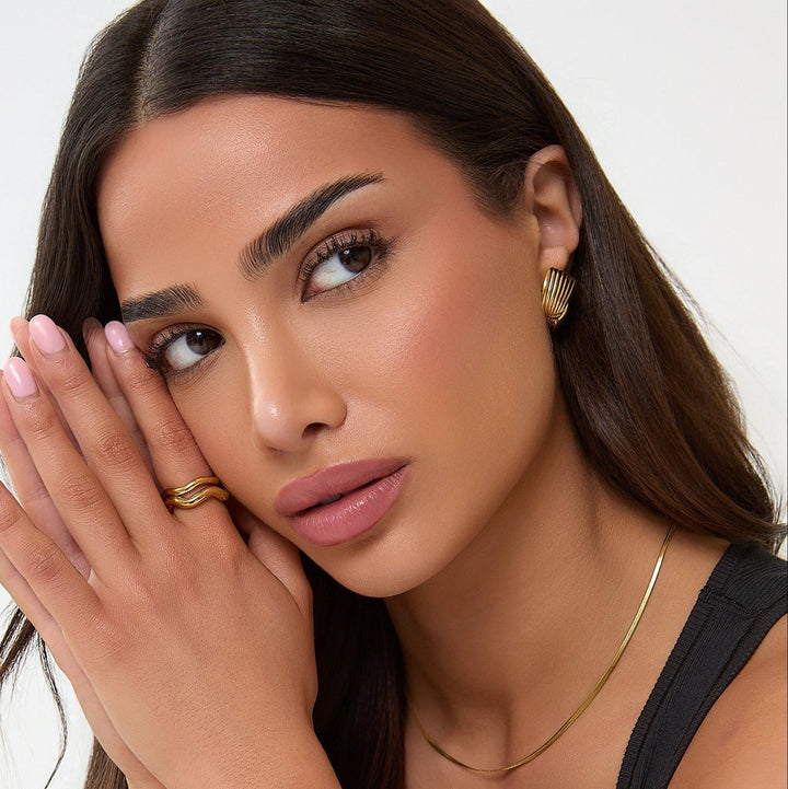 TWIST-OHRRINGE - GOLD