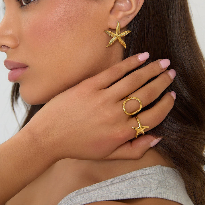 VERSTELLBARES OVALRING - GOLD