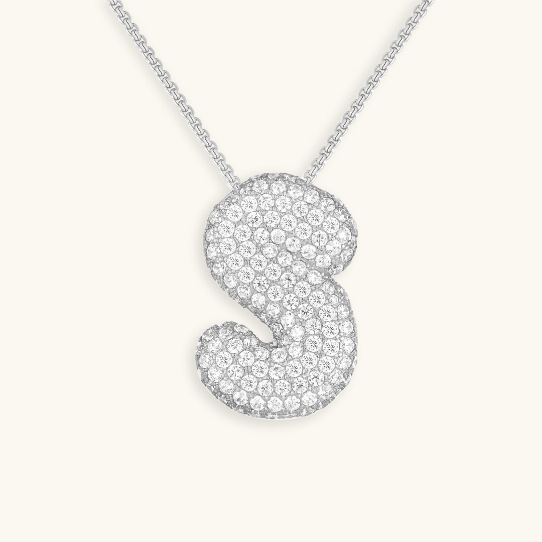 Zara Initial Diamant Halskette