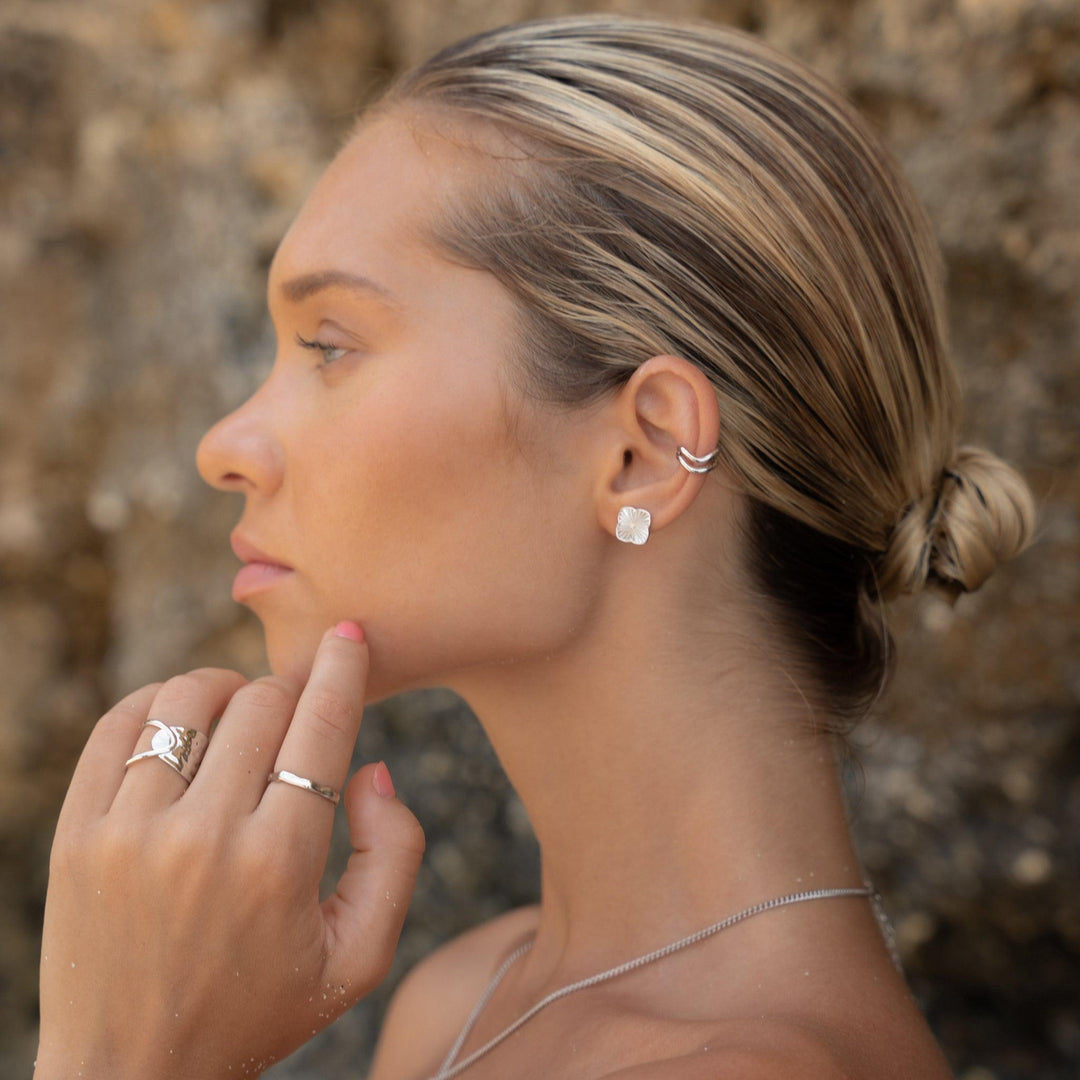 Sand Lines Ohrklemme