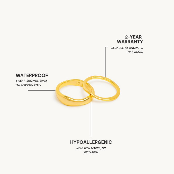Sand Dune stapelbarer Ring