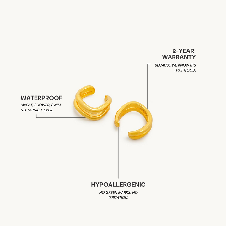 Sand Lines Ohrklemme