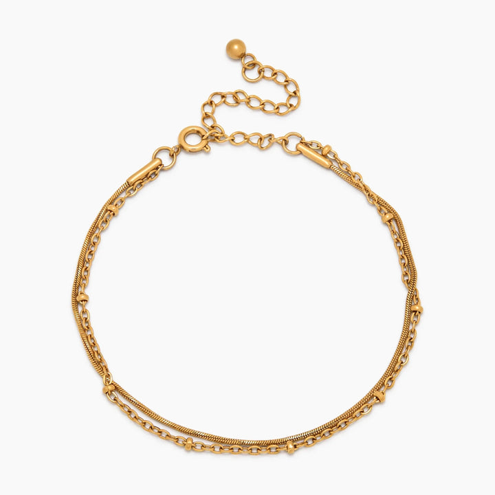 Perlen- & Schlangenkette Geschichtete Armband