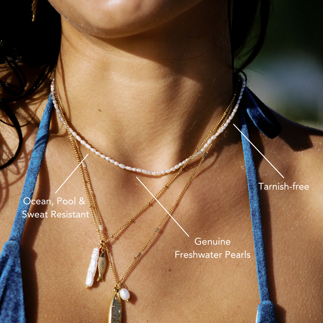 Kleine Perlen Choker