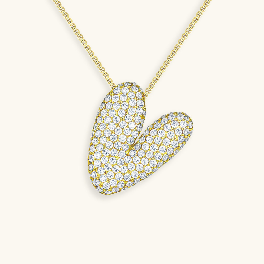Zara Initial Diamant Halskette