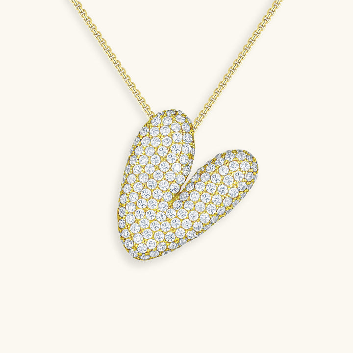 Zara Initial Diamant Halskette